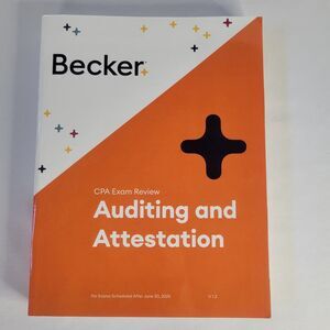 2025 Becker CPA Exam Review Auditing Accounting Attestation V 1.3 Study Book Ref